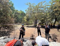 Tim Identifikasi Polres Flotim Lakukan Olah TKP di Lokasi Kebakaran di Bugalima, Kapolres Ajak Warga Menahan Diri