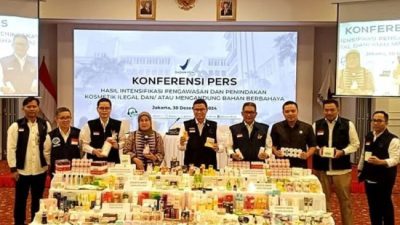Operasi BPOM membongkar peredaran 205.400 kosmetik ilegal dan berbahaya senilai lebih dari Rp8,91 miliar