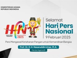 Selamat Hari Pers Nasional, Menag: Pencerah Umat Lestarikan Alam untuk Ketahanan Pangan