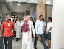 Kedatangan Dubes Vatikan Untuk Indonesia, Mgr. Piero Pioppo disambut Wagub NTT