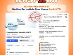 Waspada, Modus Penipuan !!! Undian Berhadiah atas nama Bank NTT 
