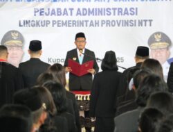 Gubernur NTT Lantik 617 Pejabat Administrasi Lingkup Pemprov NTT