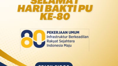Direktur CV.Kemuning Jaya Ruteng- Manggarai, Erick Siboe – Selamat Hari Bakti PU Ke-80