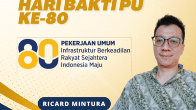 Direktur PT.Bahagia Timor Mandiri, Ricard Mintura – Selamat Hari Bakti PU Ke-80