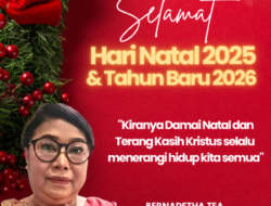 Kepala Bidang OP BBWS NT II, Bernadetha Tea mengucapkan selamat hari Natal 2025 dan Tahun Baru 2026