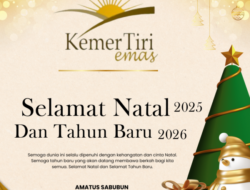 Direktur PT.Kemer Tiri Emas, Amatus Sabubun mengucapkan Selamat Hari Natal 2025 dan Tahun Baru 2026