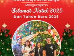 Bapak Michael Tanudiredja Sekeluarga mengucapkan Selamat Natal 2025 dan Tahun Baru 2026