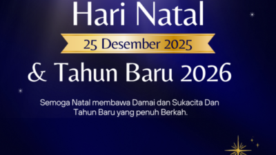 Keluarga Besar PT.Qoyyum Pratama Mandiri mengucapkan Selamat Natal 2025 dan Tahun Baru 2026
