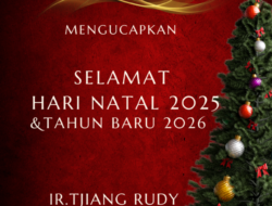 Direktur PT.Mitra Waikabubak, Ir.Tjiang Rudy mengucapkan Selamat Hari Natal 2025 dan Tahun 2026