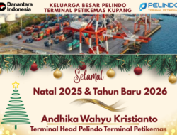 Keluarga Besar Pelindo Terminal Petikemas Kupang mengucapkan Selamat Natal 2025 dan Tahun Baru 2026