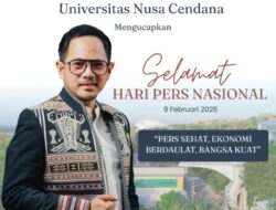 Rektor dan Civitas Akademika Undana – Selamat Hari Pers Nasional  9 Februari 2026