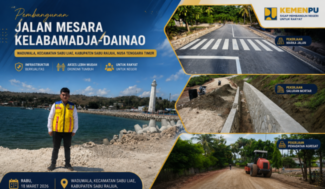 Ruas IJD Mesara–Kelabamadja–Dainao di Sabu Raijua Resmi PHO, Pekerjaan Rampung 100 Persen 1 IMG 20260522 004445