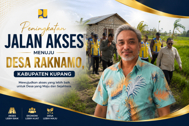 Pasca kunjungan Menteri PU, BPJN NTT Bangun Jalan Akses Desa Raknamo Senilai Rp.11,2 Miliar 1 file 00000000fa7c7208b40ec6c984cafb3d