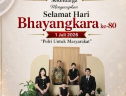 Michael Tanudiredja Sekeluarga mengucapkan Selamat Hari Bhayangkara ke-80