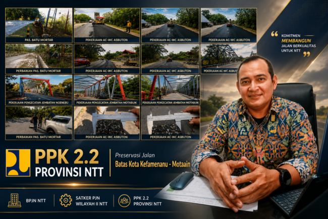 Dukung Koridor Logistik dan Food Estate, Progres Preservasi Jalan Kefamenanu–Motaain Lampaui Target, Capai 44,52 Persen 1 file 00000000220c7206a5b8dd7d21d2f898