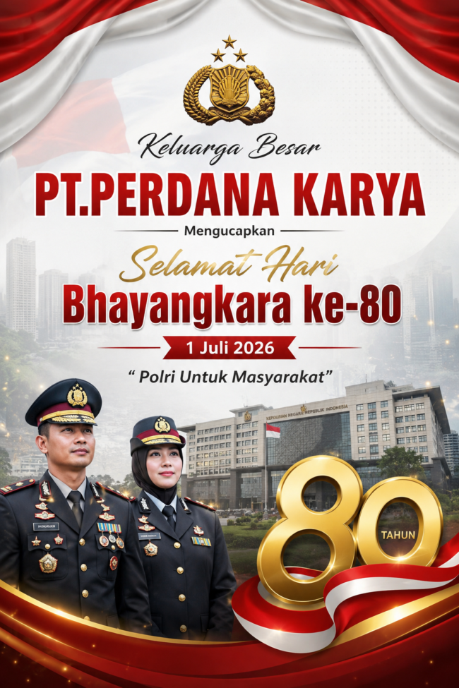 Keluarga Besar PT.Perdana Karya - Selamat Hari Bhayangkara ke-80 1 Keluarga Besar PT.Perdana Karya-Selamat Hari Bhayangkara ke-80