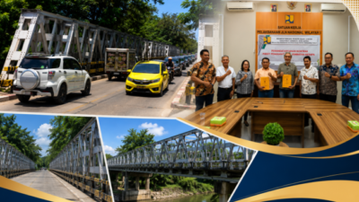 Penggantian Jembatan Oesapa resmi dikontrak BPJN NTT.Pembangunan Dimulai dalam Dua Tahap