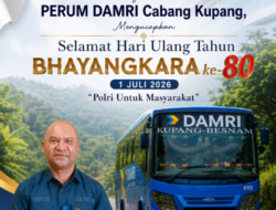 Keluarga Besar Perum DAMRI Cabang Kupang -Selamat Hari Bhayangkara ke-80