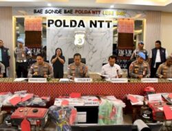 Polda NTT Ungkap 76 Kasus Kejahatan, 87 Tersangka Diamankan dan 245 Barang Bukti Disita
