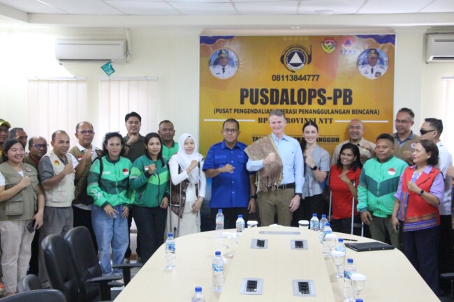 Dubes Australia saat kunjungi Pusdalops BPBD Provinsi NTT