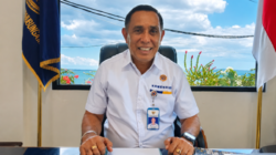 Kepala KSOP Kelas III Kupang Simon B. Baon menjelaskan penyerahan lahan Pelabuhan Kolbano oleh Pemkab TTS kepada Kementerian Perhubungan sebagai langkah menuju rekonstruksi pelabuhan pada 2027.