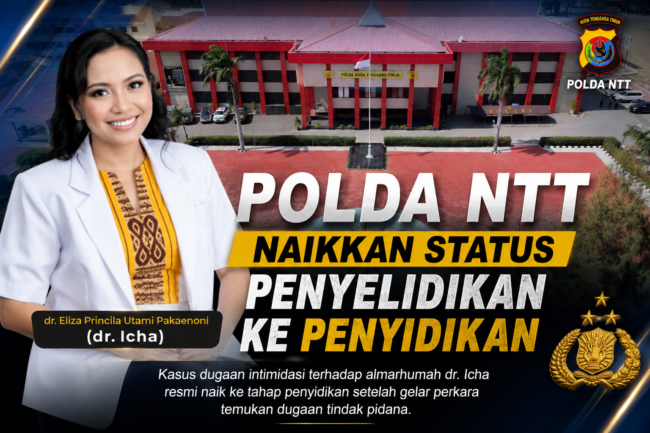 kasus dugaan intimidasi terhadap Dokter Icha naik ke tahap penyidikan.