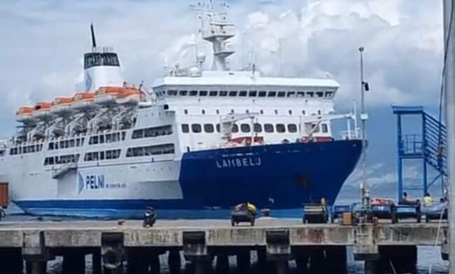 Tim SAR Gabungan melakukan pencarian penumpang KM Lambelu yang diduga melompat ke laut di Perairan Pulau Pemana, Kabupaten Sikka, NTT.