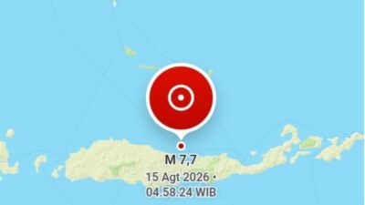 Gempa M7,7 Guncang Flores, BMKG Keluarkan Peringatan Tsunami untuk NTT dan Sejumlah Wilayah 13 Peta gempa M7,7 Nagekeo dan potensi tsunami BMKG 15 Agustus 2026