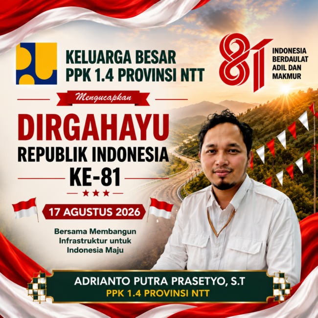 PPK 1.4 Provinsi NTT, Adrianto-Putra Prasetyo,S.T