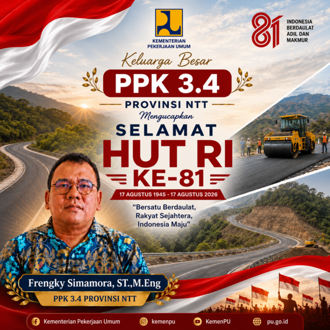PPK 3.4 Provinsi NTT, Frangki Simamora,S.T.,M.T,                    