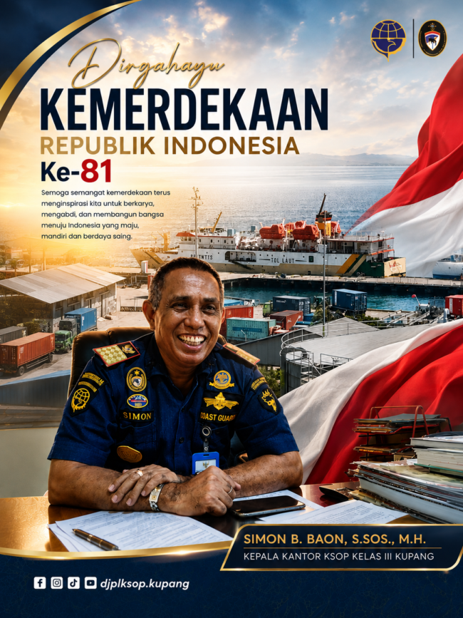 Kepala KSOP Kelas III Kupang, Simon B Baon, S.Sos.,MH