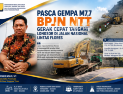 Gempa M7,7 Guncang Flores, Jalan Nasional di Sejumlah Titik Tertutup Longsor, BPJN NTT Kerahkan Alat Berat