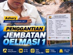 Penggantian Jembatan Oelmasi I Mulai Dibangun, 26 Titik Bor Pile Dikebut dan Ditargetkan Rampung Desember 2026