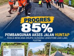 Progres 85 Persen, Pembangunan Jalan Hokeng–Pululera Ditargetkan Rampung Oktober 2026
