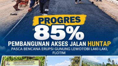 Pembangunan dan peningkatan ruas Jalan Nasional Simpang Hokeng–Simpang Pululera, Kecamatan Wulanggitang, Kabupaten Flores Timur.