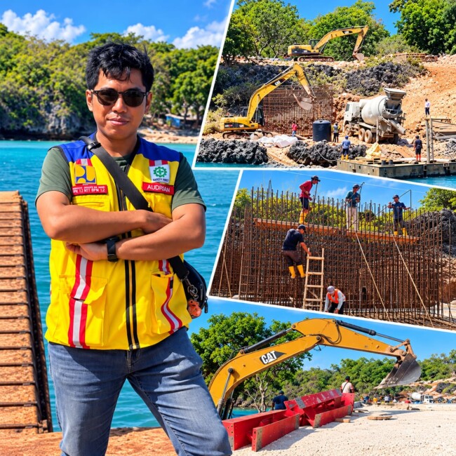 Progres Jembatan Gantung Usu Rote Ndao Capai 65,18 Persen, Bangunan Atas Rampung 100 Persen 2 Pejabat Pembuat Komitmen (PPK) 1.2 Provinsi NTT, Audrian Ramanta Herdy, S.T., M.Sc.
