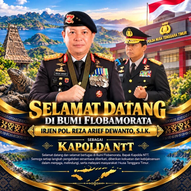 Irjen Pol. Reza Arief Dewanto, S.I.K. dipercaya mengemban tugas baru sebagai Kapolda NTT,